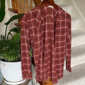 Altar'd State Rustic Plaid Button Up Shirt